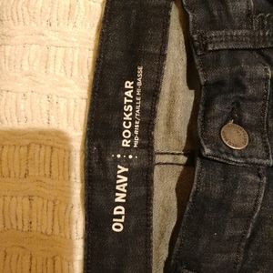 Old navy skinny blue jeans, midrise Rockstar